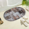 High-end light luxury faux cashmere bathroom floor mat, water-absorbing and anti-slip carpet, room door, living room and study door floor mat, anti-slip mat Item Picture